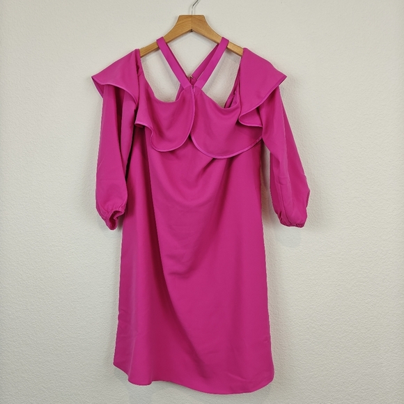 Lilly Pulitzer Abrielle Mini Dress Sunny Shoulder In Berry Sangri, Pink $228 NWT - Picture 5 of 13